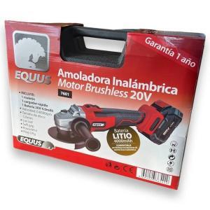 Amoladora Inalámbrica Equus Motor Brushless, 1 batería de 20