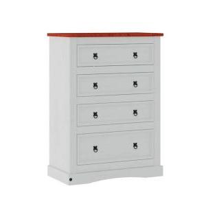 Comoda 4C VB385 Mexicana Nevada madera gis