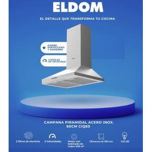 Extractor Campana 60 Piramidal Inox ELDOM CI60