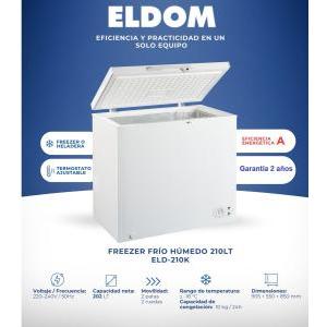 Freezer ELDOM 200L Clase: A ELD-210K T G:2A