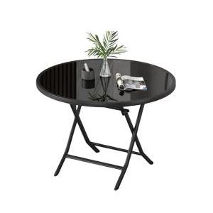 Juego Patio mesa plegable vidrio E25-403 + 2 sillas Simi E25
