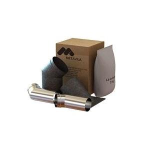 Kit instalacion calefactor PARED Codos 6" Acero inox