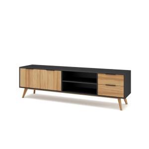 Rack bajo 2P 2C 2E Finestra LAVIS 9892PC Preto