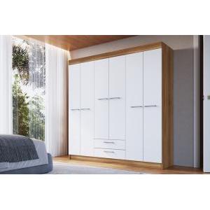 Ropero 6P 2C ArteCas Nogal/Blanco 480-60-4