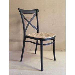 Silla Polipropileno 175 Negra respaldo ruz Negra NSol